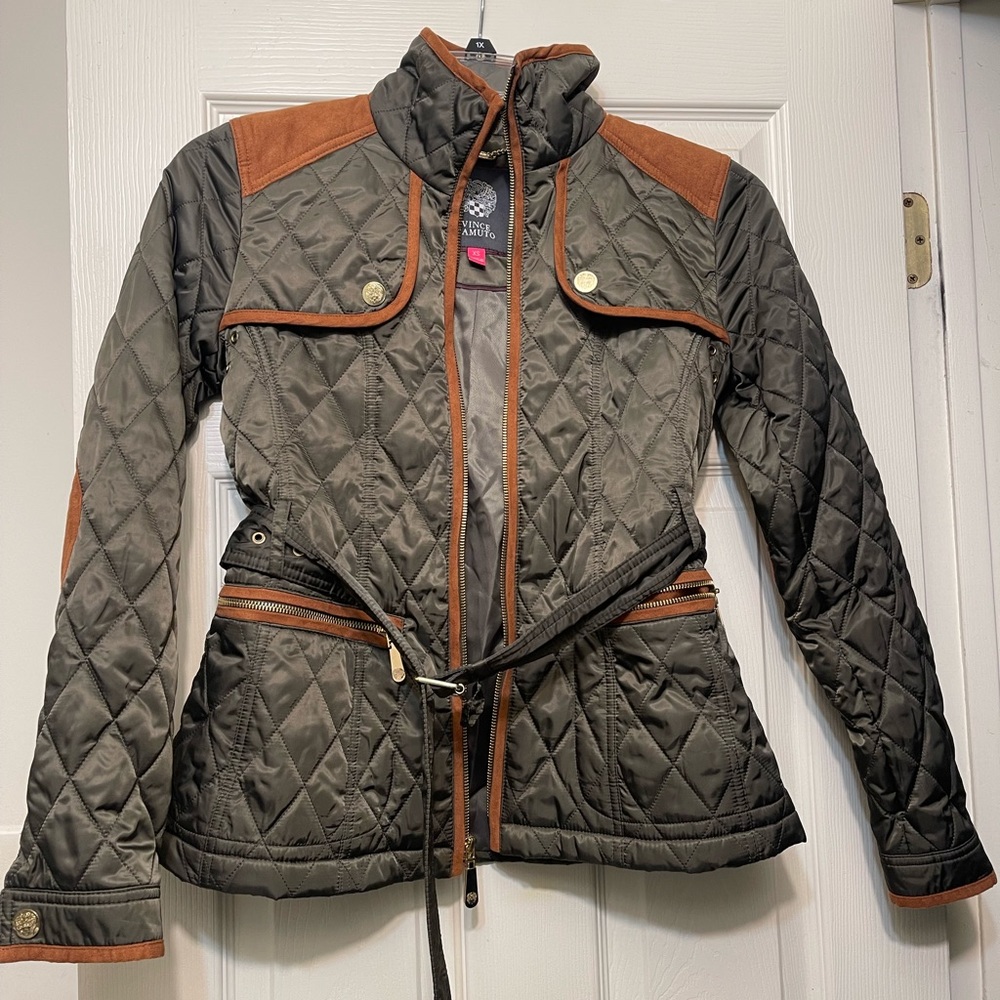 Vince Camuto Light Padded Suede Mix Jacket Never Used Completely New